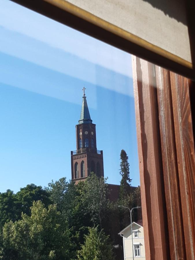 Ferienwohnung Keskustan Kaksio Parvekkeella, Ilmastoitu. Savonlinna Exterior foto